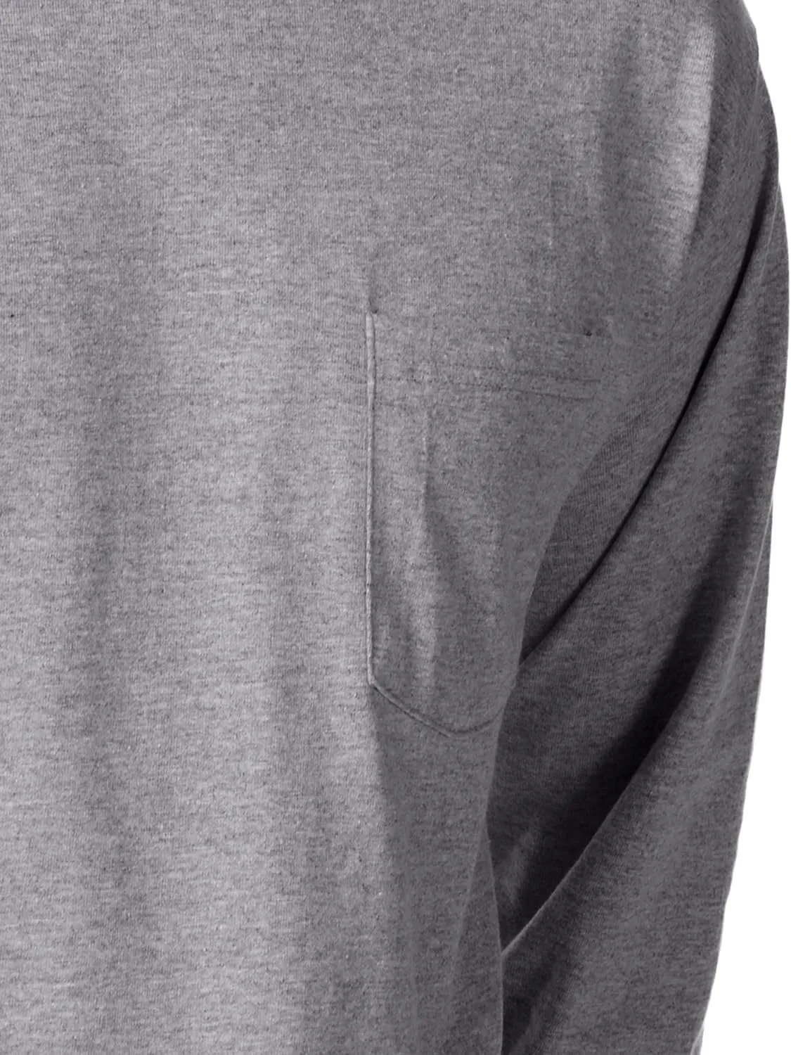 Hanes Men's Essentials Long-Sleeve T-Shirt, Cotton Pocket Tee, Long-Sleeve Tees For Men