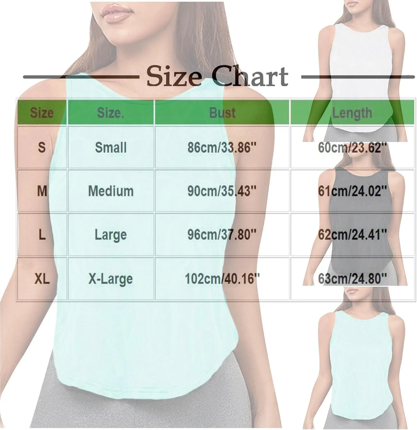 HGps8w Women's Crew Neck Crop Sports Tank Top Sleeveless Casual 2025 Summer Athletic Workout Running Yoga Shirts
