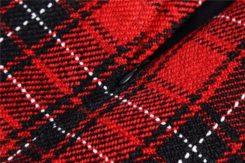 HIGH WAIST CHECK SHORTS