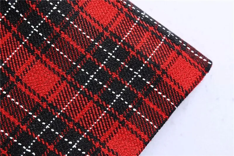 HIGH WAIST CHECK SHORTS