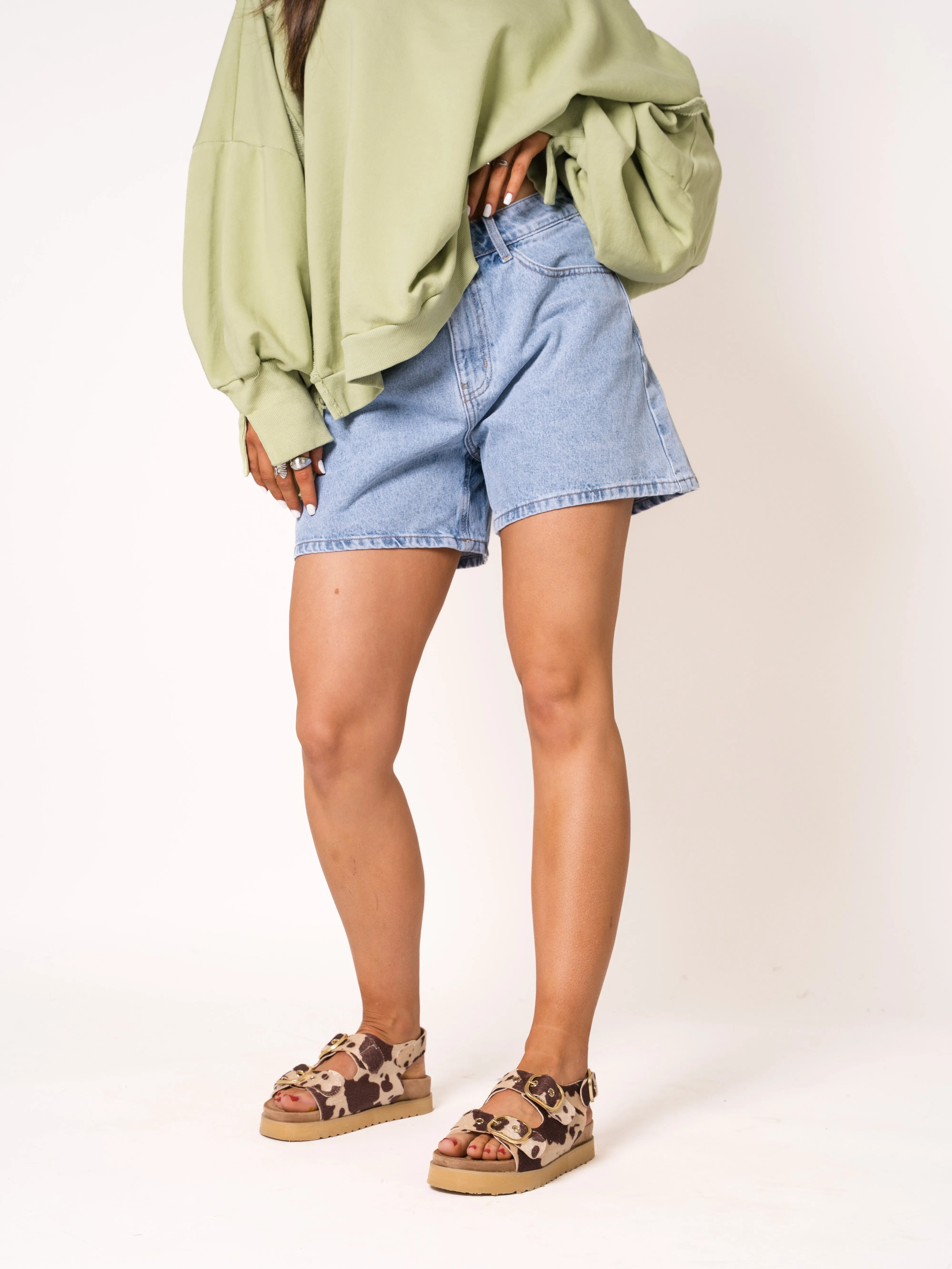 High Waist Denim Shorts