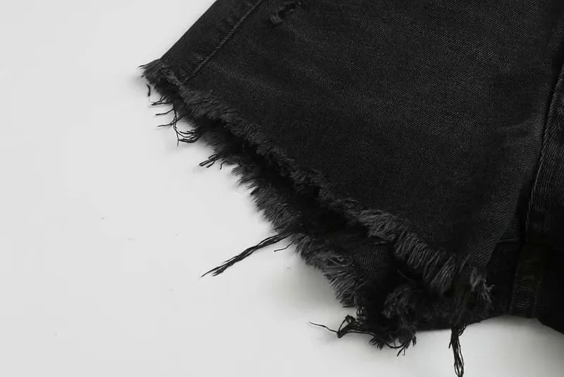 HIGH WAIST DENIM SHORTS