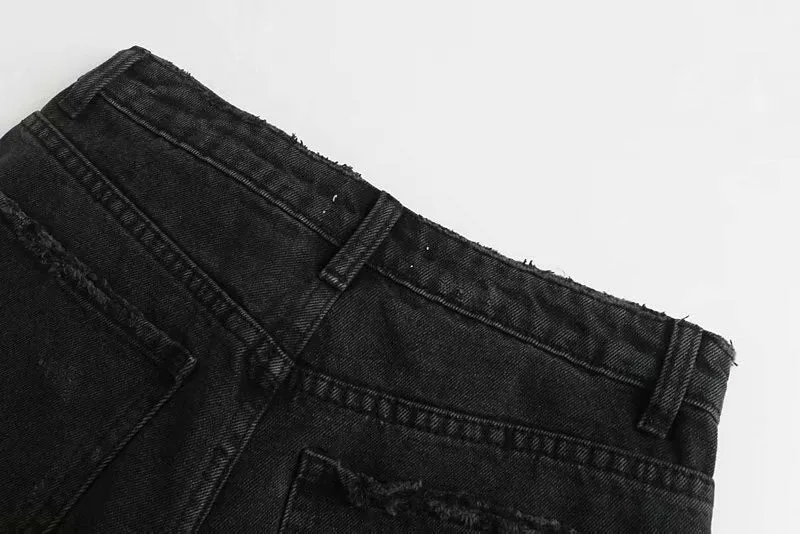 HIGH WAIST DENIM SHORTS