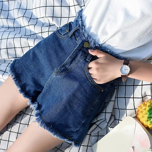 High Waist Mom Denim Shorts