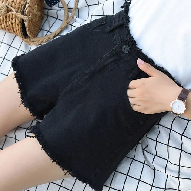 High Waist Mom Denim Shorts