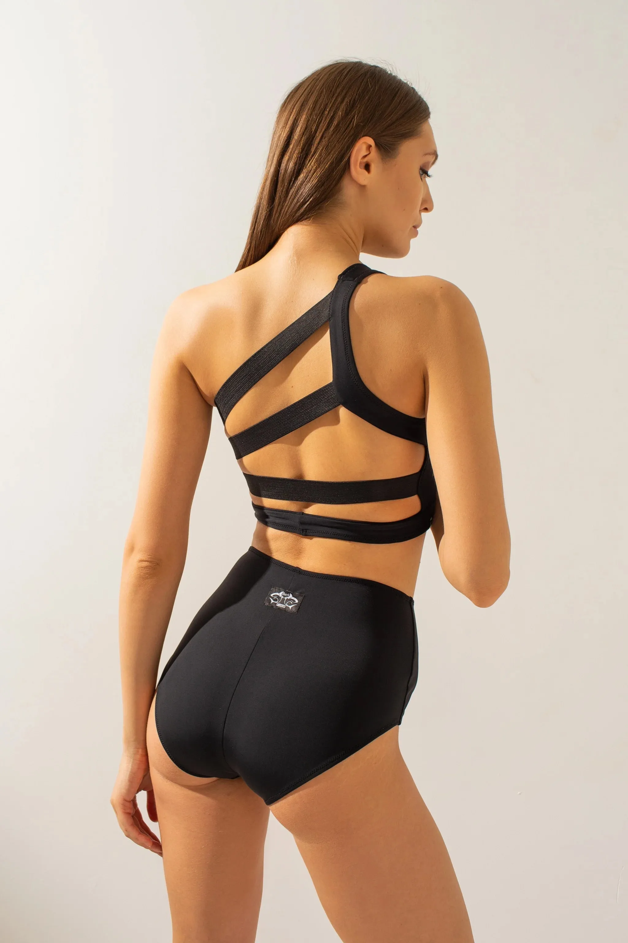 High waist shorts - Shark