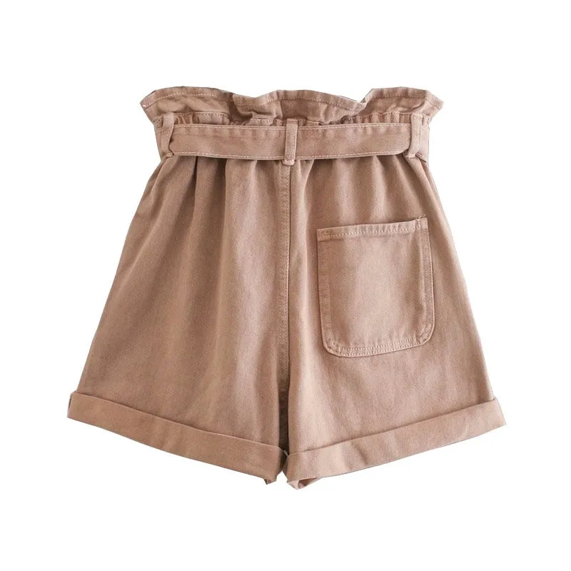 HIGH WAIST SHORTS WITH BELT