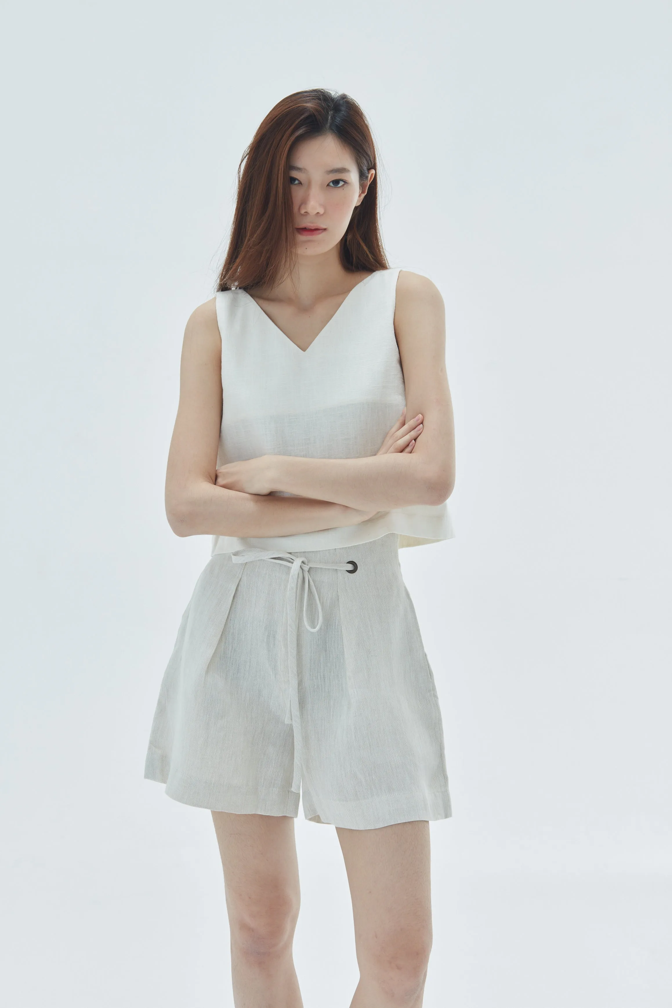 HIGH-WAIST SHORTS