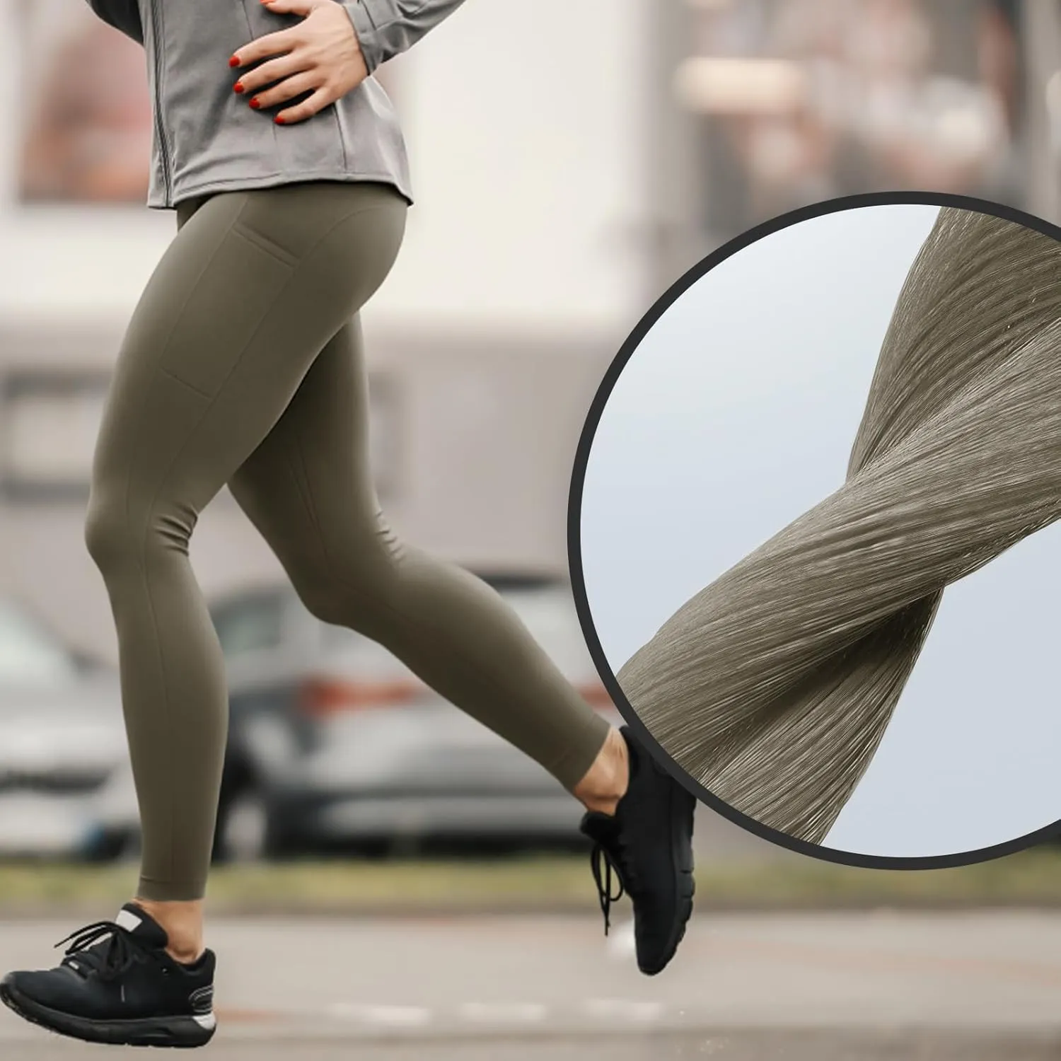 High Waisted Leggings for Women, 7/8 Full Length Buttery Soft Yoga Leggings