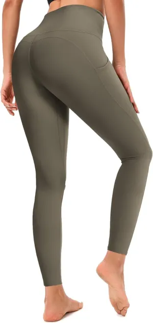 High Waisted Leggings for Women, 7/8 Full Length Buttery Soft Yoga Leggings