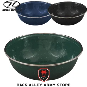 Highlander Deluxe Enamel Bowl Black