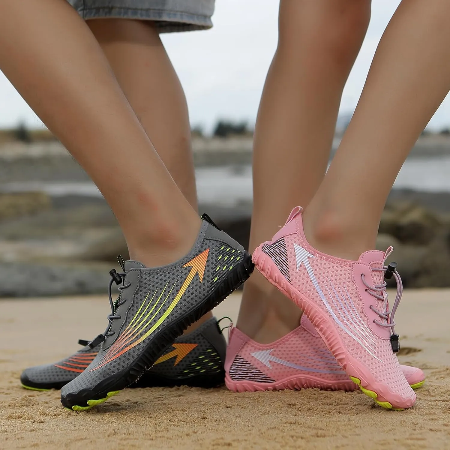 Hike Barefoot Shoes for Womens Mens Footwear Pro Barefoot Shoes, Wide Toe Box Healthy & Non-Slip Breathable Footwear for Women Surf Beach Walking Hiking Shoes