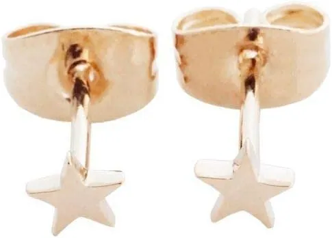 HONEYCAT Mini Star Stud Earrings in Gold, Rose Gold, or Silver | Minimalist, Delicate Jewelry