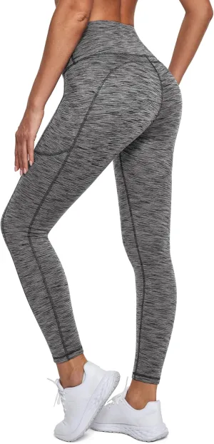 IUGA Fleece Lined Leggings with Pockets for Women Thermal Leggings for Women High Waisted Yoga Pants Winter Workout Leggings