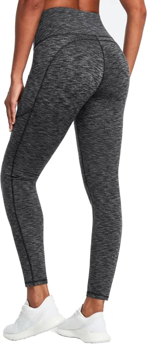 IUGA Fleece Lined Leggings with Pockets for Women Thermal Leggings for Women High Waisted Yoga Pants Winter Workout Leggings
