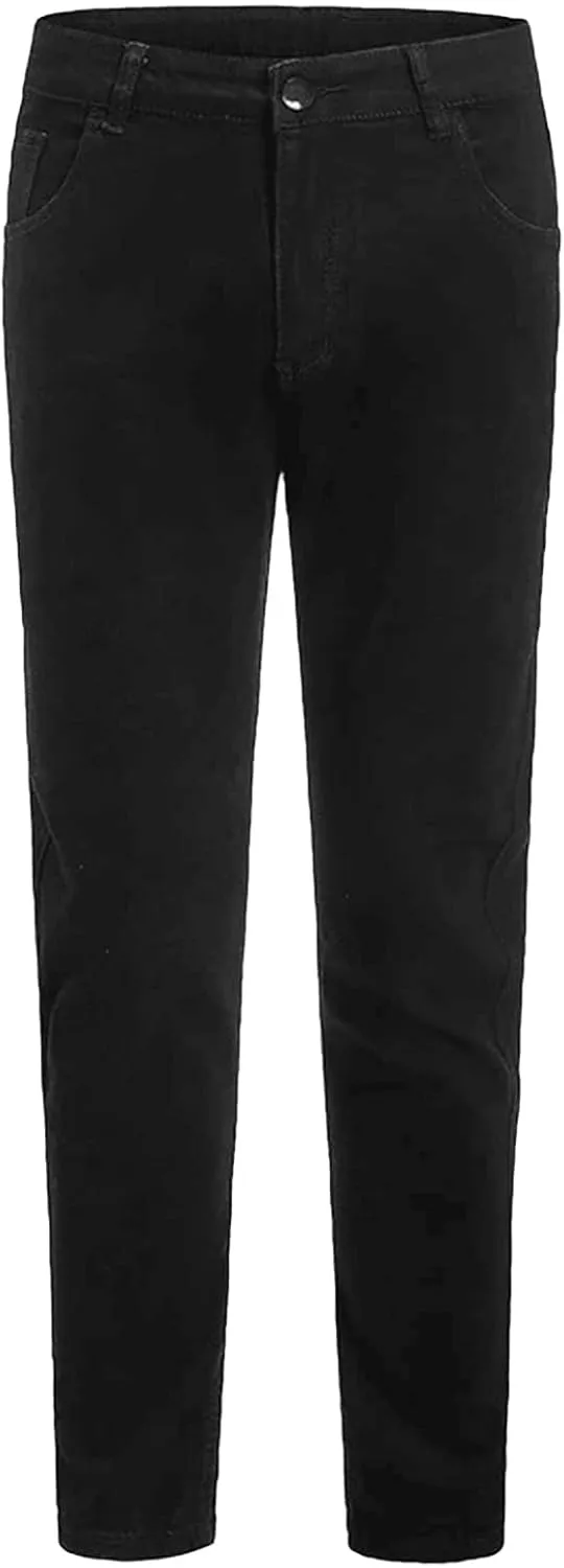 JEShifangjiusu Jeans for Men Slim Fit Denim Jeans Stretch Skinny Tapered Jean Pants Basic Casual Chino Trousers with Pockets
