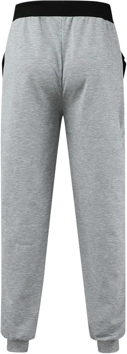 Joggers for Men Elastic Waist Baggy Plus Size Sweatpants Lightweight Stretch Workout Athletic Pants Casual Drawstring Trouser