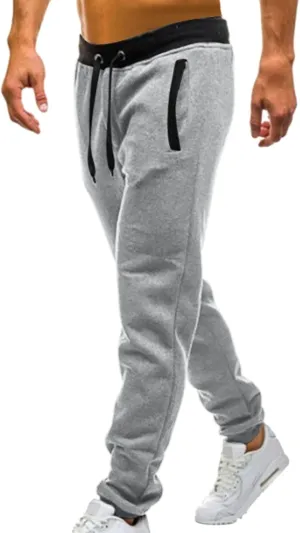 Joggers for Men Elastic Waist Baggy Plus Size Sweatpants Lightweight Stretch Workout Athletic Pants Casual Drawstring Trouser