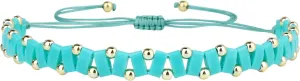 KELITCH Candy Color Tila Beaded Bracelets Handmade Sea Wave Strand Bracelets Women Beach Bracelets