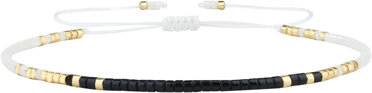 KELITCH Miyuki Mix Beads Bracelets for Women Friendship Bracelets Handmade Wrap Bracelets Bangle