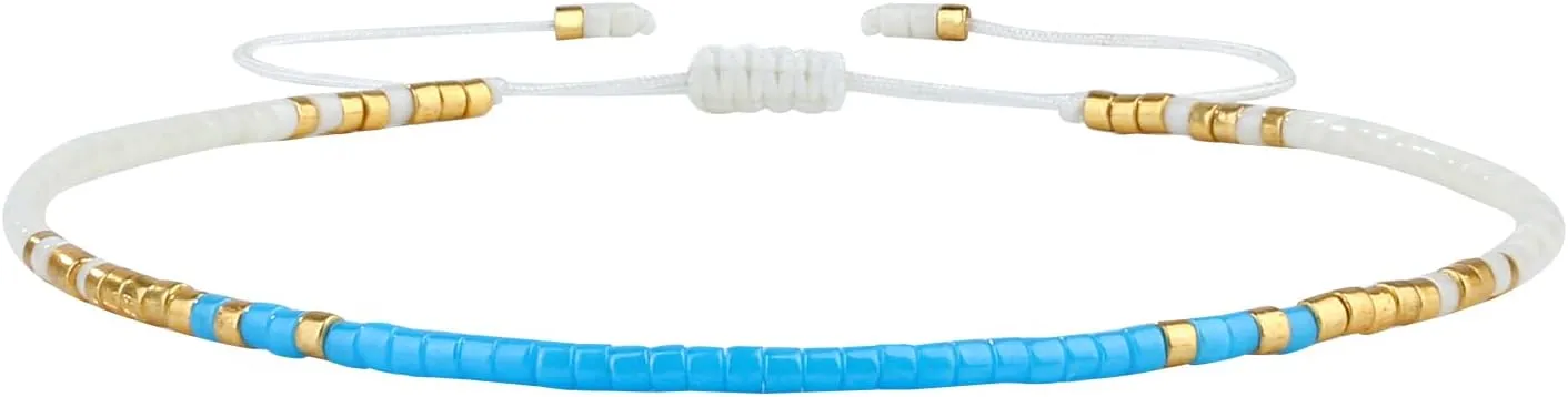 KELITCH Miyuki Mix Beads Bracelets for Women Friendship Bracelets Handmade Wrap Bracelets Bangle
