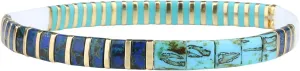KELITCH New Miyuki Tila Bead Bracelets Charm Stretch Bracelets Stackable Wrap Bracelets for Women