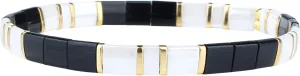 KELITCH New Miyuki Tila Bead Bracelets Charm Stretch Bracelets Stackable Wrap Bracelets for Women