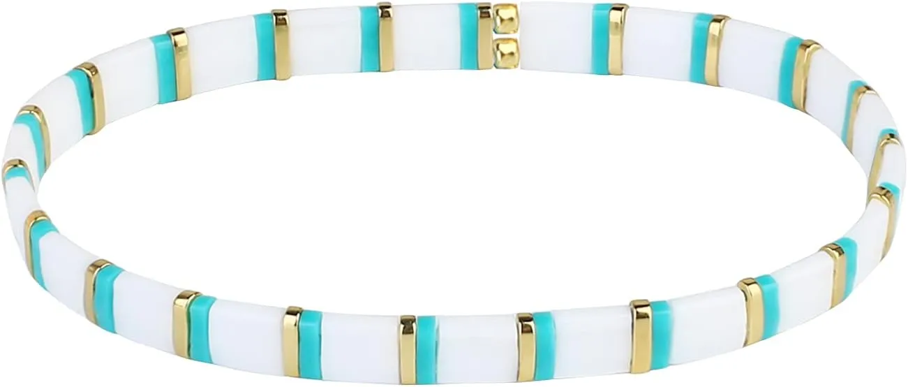 KELITCH Women Flexible Stretch Bracelets Tila Miyuki Beaded Bracelets Handmade Boho Bracelets Fantastic Souvenirs