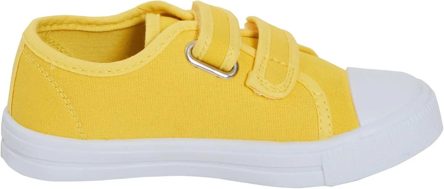 Kids Canvas Shoes Boys Trainers Girls Pumps Unisex Easy Fasten Plimsolls Casual Shoes