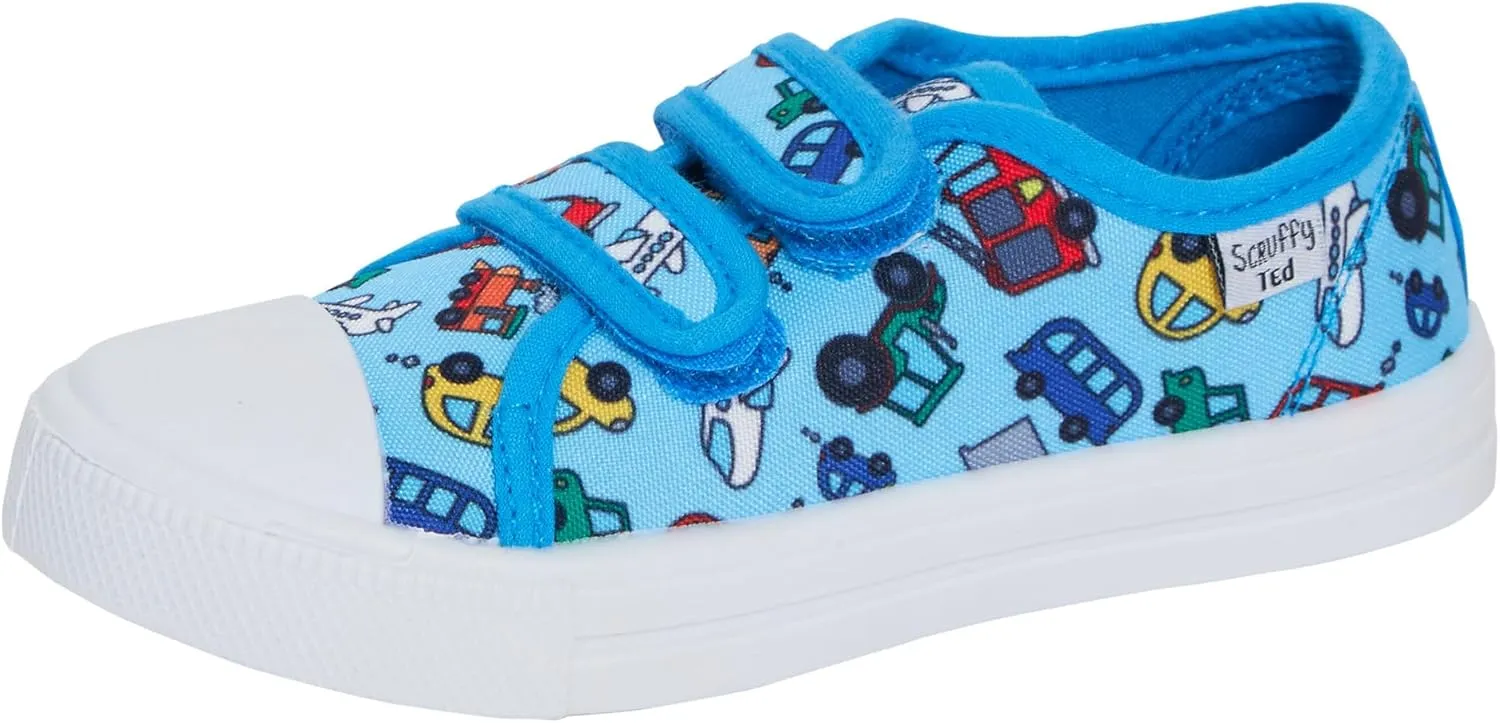 Kids Canvas Shoes Boys Trainers Girls Pumps Unisex Easy Fasten Plimsolls Casual Shoes