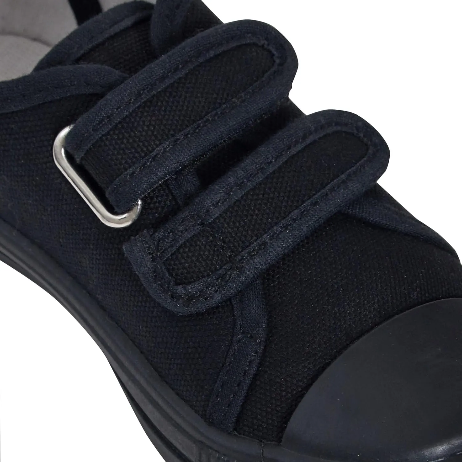 Kids Canvas Shoes Boys Trainers Girls Pumps Unisex Easy Fasten Plimsolls Casual Shoes