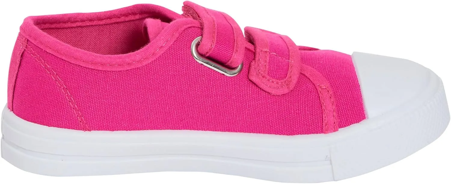 Kids Canvas Shoes Boys Trainers Girls Pumps Unisex Easy Fasten Plimsolls Casual Shoes