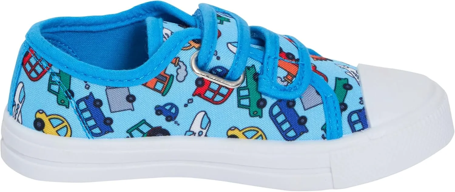 Kids Canvas Shoes Boys Trainers Girls Pumps Unisex Easy Fasten Plimsolls Casual Shoes