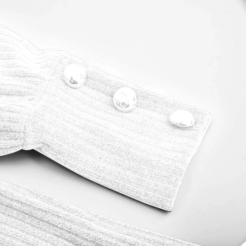 Knit Sweater for Women Blouses for Women Women's Long Sleeve Casual Trendy Oversized Turtleneck Knit Pullover Sweater Tops