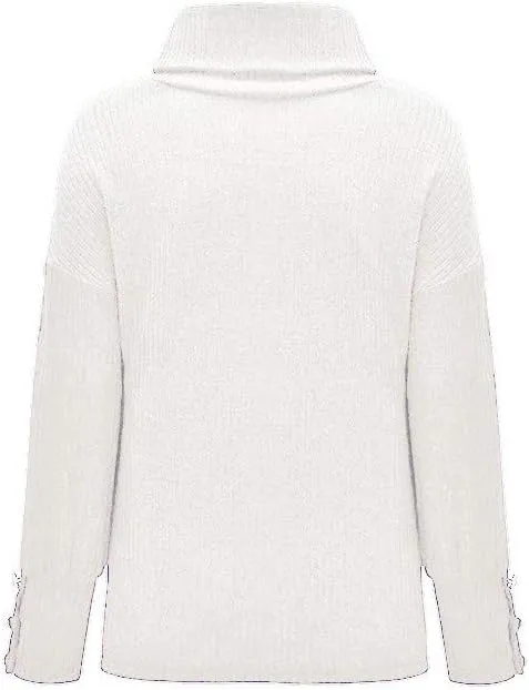 Knit Sweater for Women Blouses for Women Women's Long Sleeve Casual Trendy Oversized Turtleneck Knit Pullover Sweater Tops