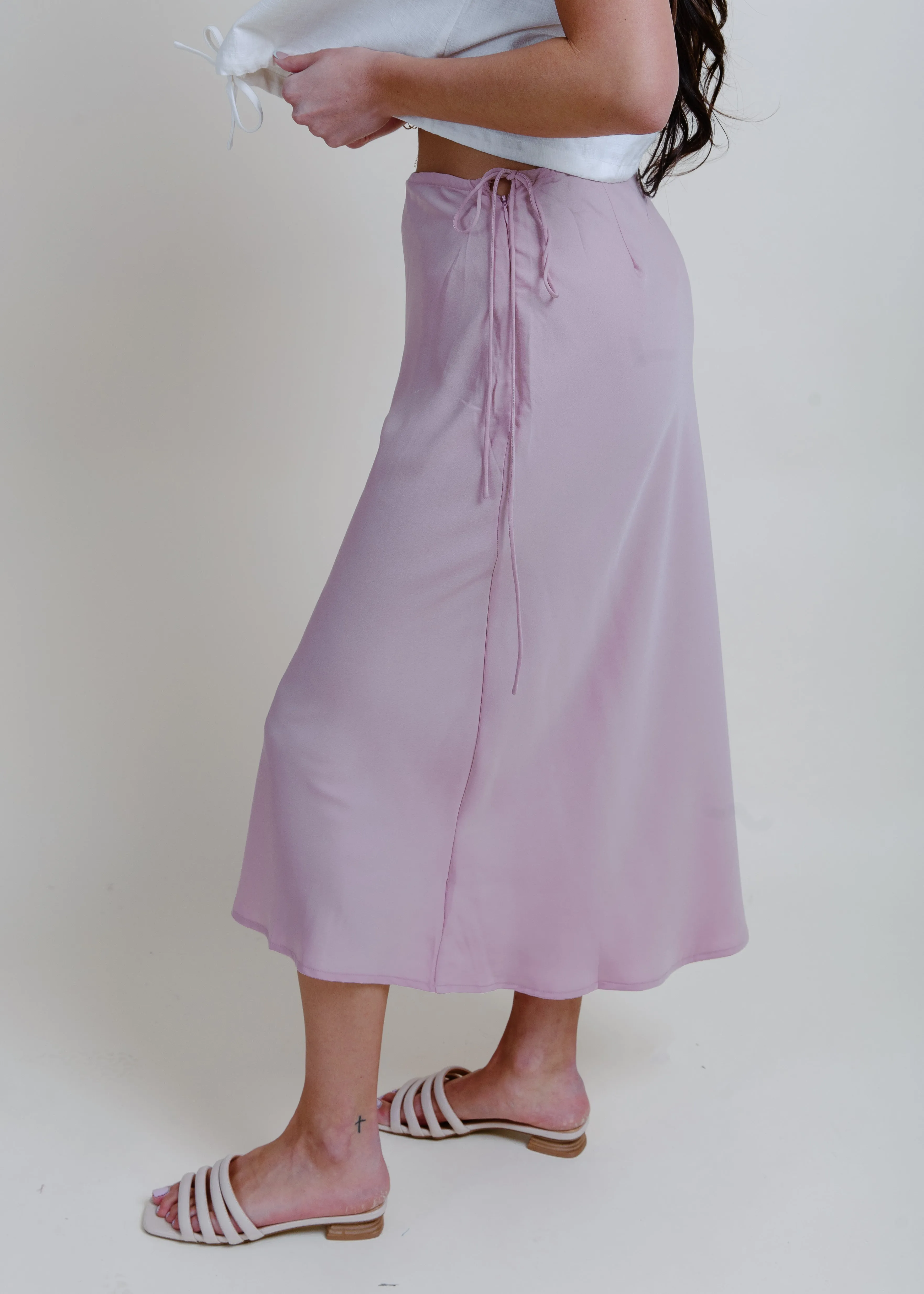 Krissy Midi Skirt - Pink Quartz
