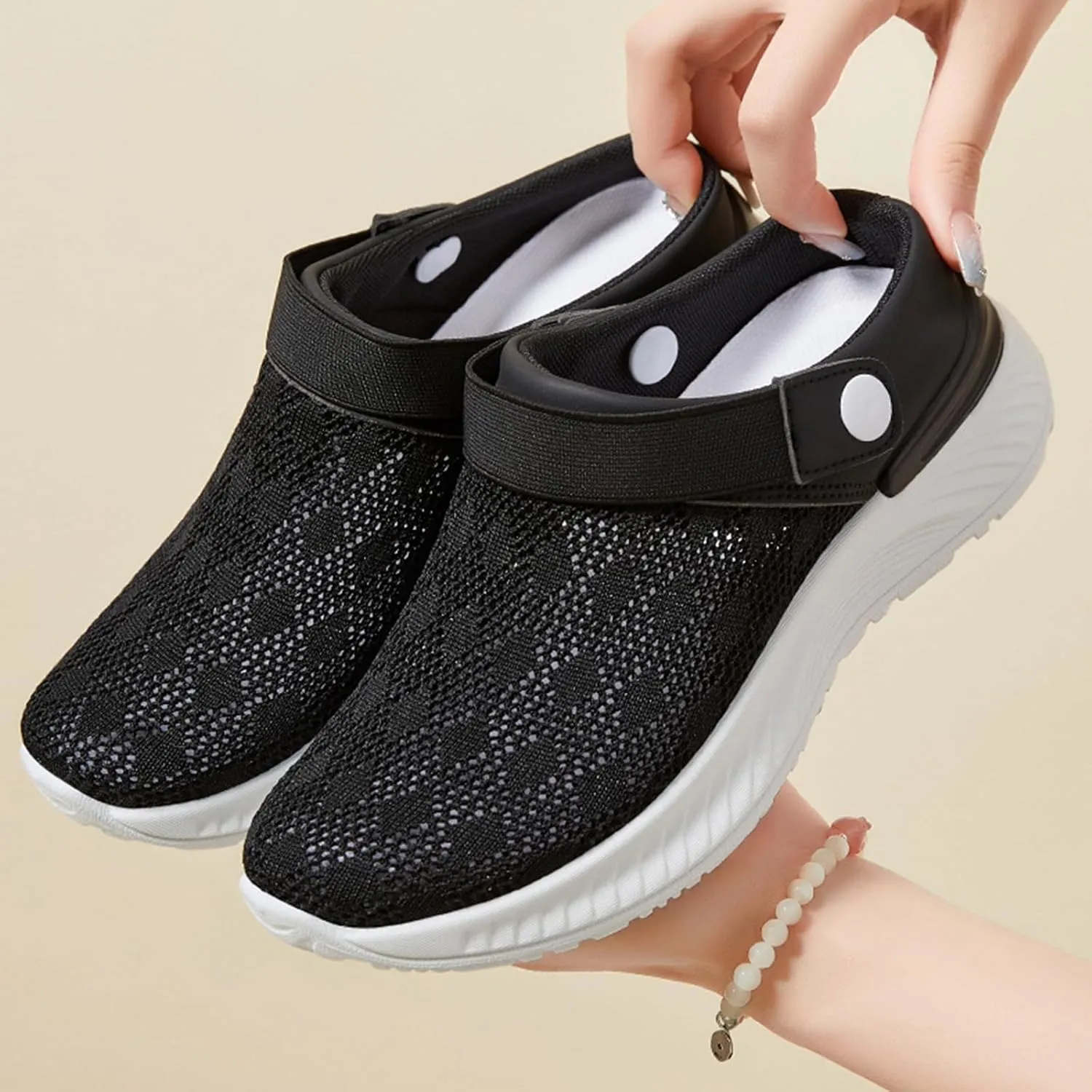 Kubbon Women's Garden Clogs Shoes Hiking Slip on Sandals Lightweight Breathable Gardening Clog Casual Slipper Beach Sandals Round Toe Summer Sandal