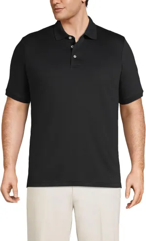 Lands' End Men's Short Sleeve American-Grown Supima Cotton Polo Shirt
