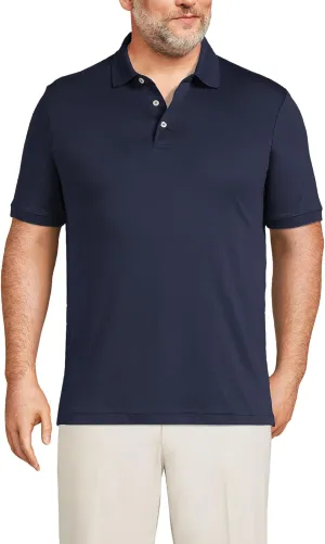 Lands' End Men's Short Sleeve American-Grown Supima Cotton Polo Shirt