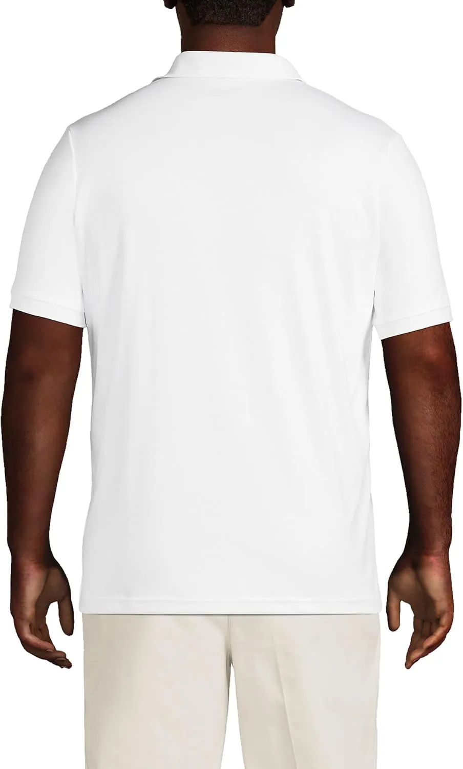 Lands' End Men's Short Sleeve American-Grown Supima Cotton Polo Shirt