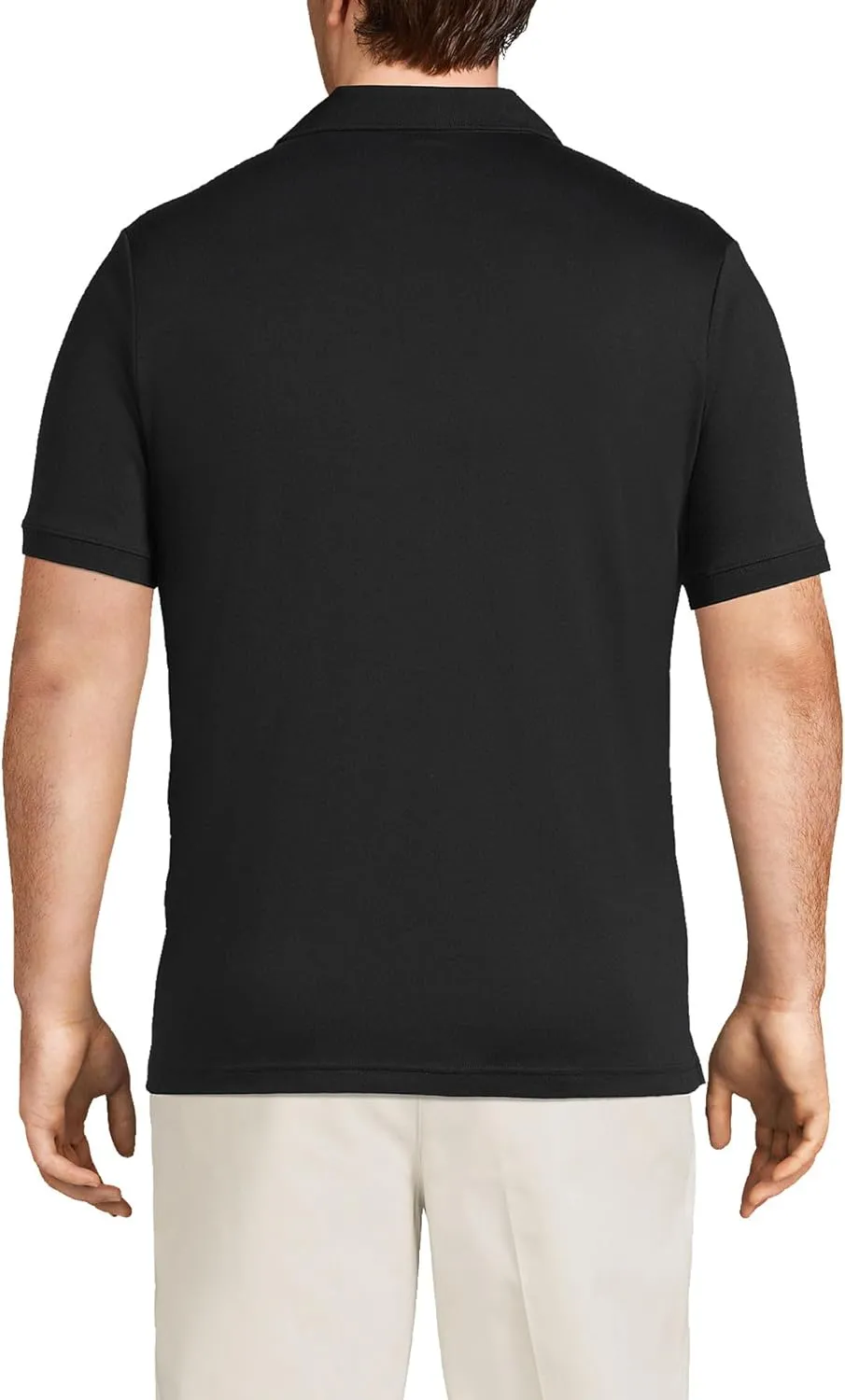 Lands' End Men's Short Sleeve American-Grown Supima Cotton Polo Shirt