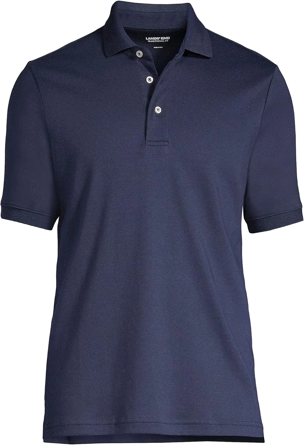Lands' End Men's Short Sleeve American-Grown Supima Cotton Polo Shirt