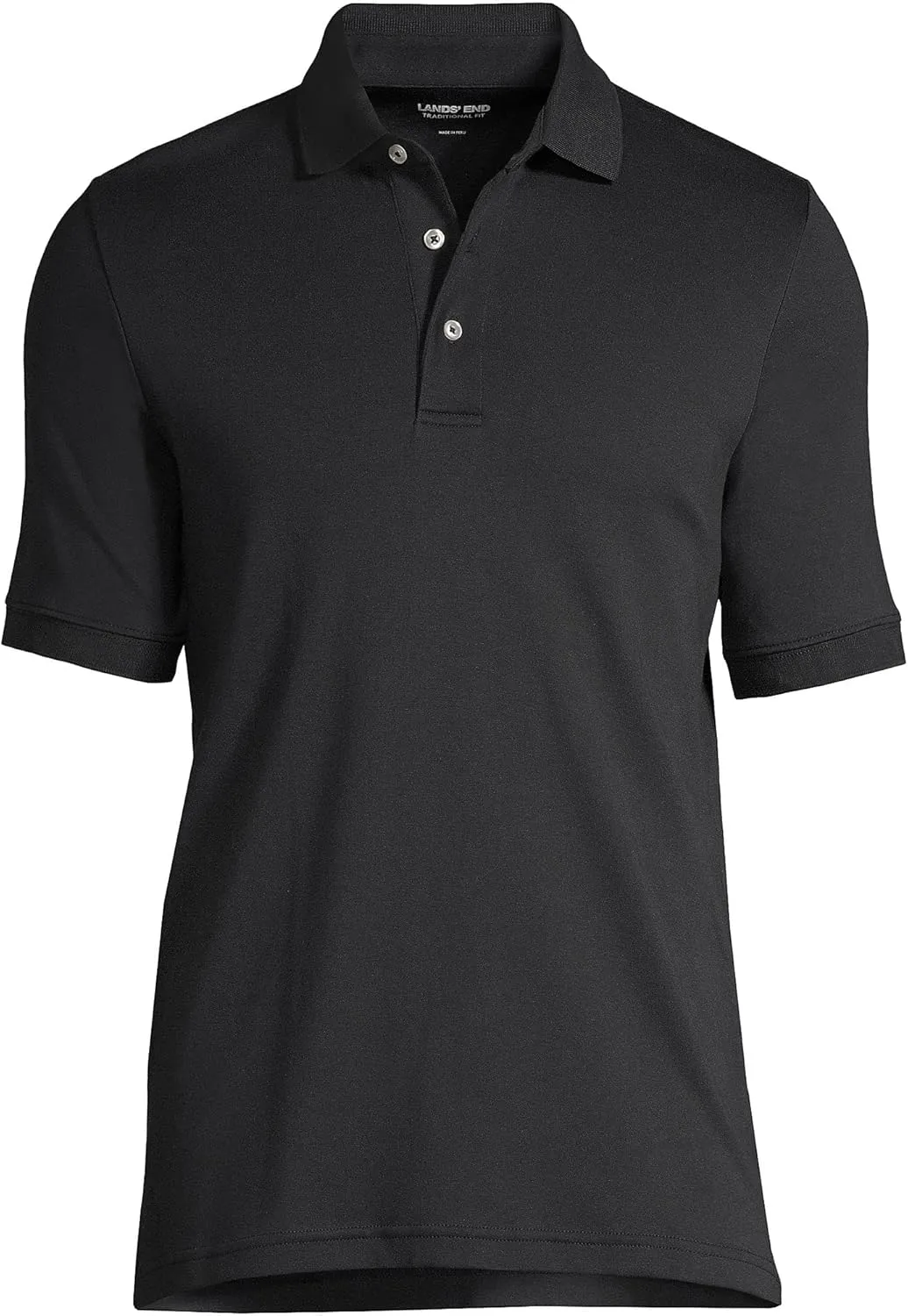 Lands' End Men's Short Sleeve American-Grown Supima Cotton Polo Shirt