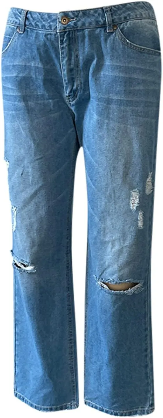 LCMTWX Womens Jeans Mid Waisted Waisted Pants Trousers Up Womens Casual Women's Jeans Casual Denim Pants Jeans for Women