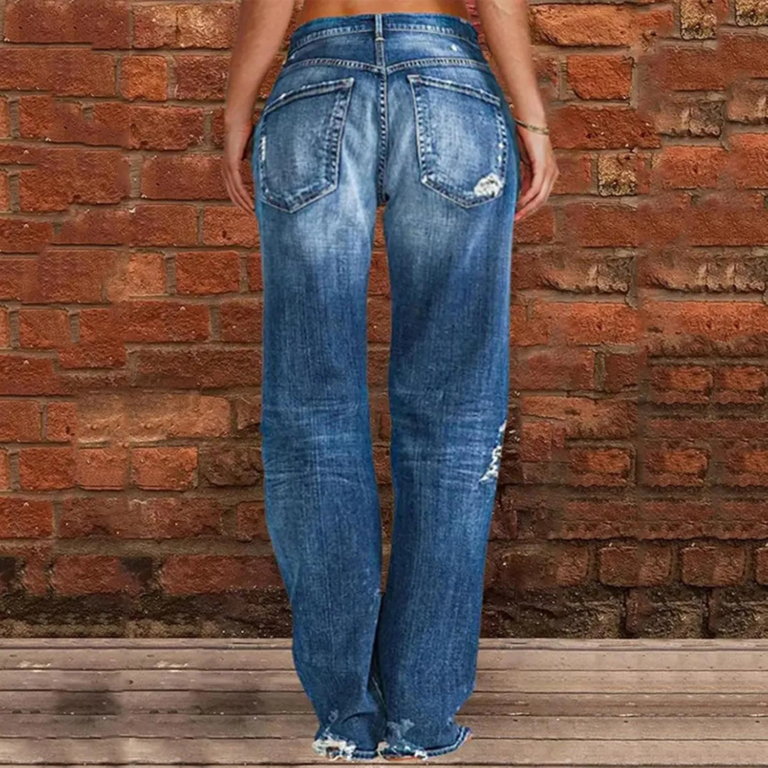 LCMTWX Womens Jeans Mid Waisted Waisted Pants Trousers Up Womens Casual Women's Jeans Casual Denim Pants Jeans for Women