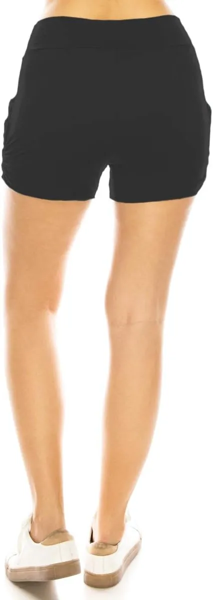 Leggings Depot Buttery Soft Casual Shorts for Women, Comfy Women's Lounge Shorts