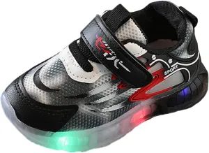 Light Up Toddler Shoes Casual Breathable Non-Slip Unisex Luminous Sneakers for Girls Boys Sport Youth Girl Big Shoe