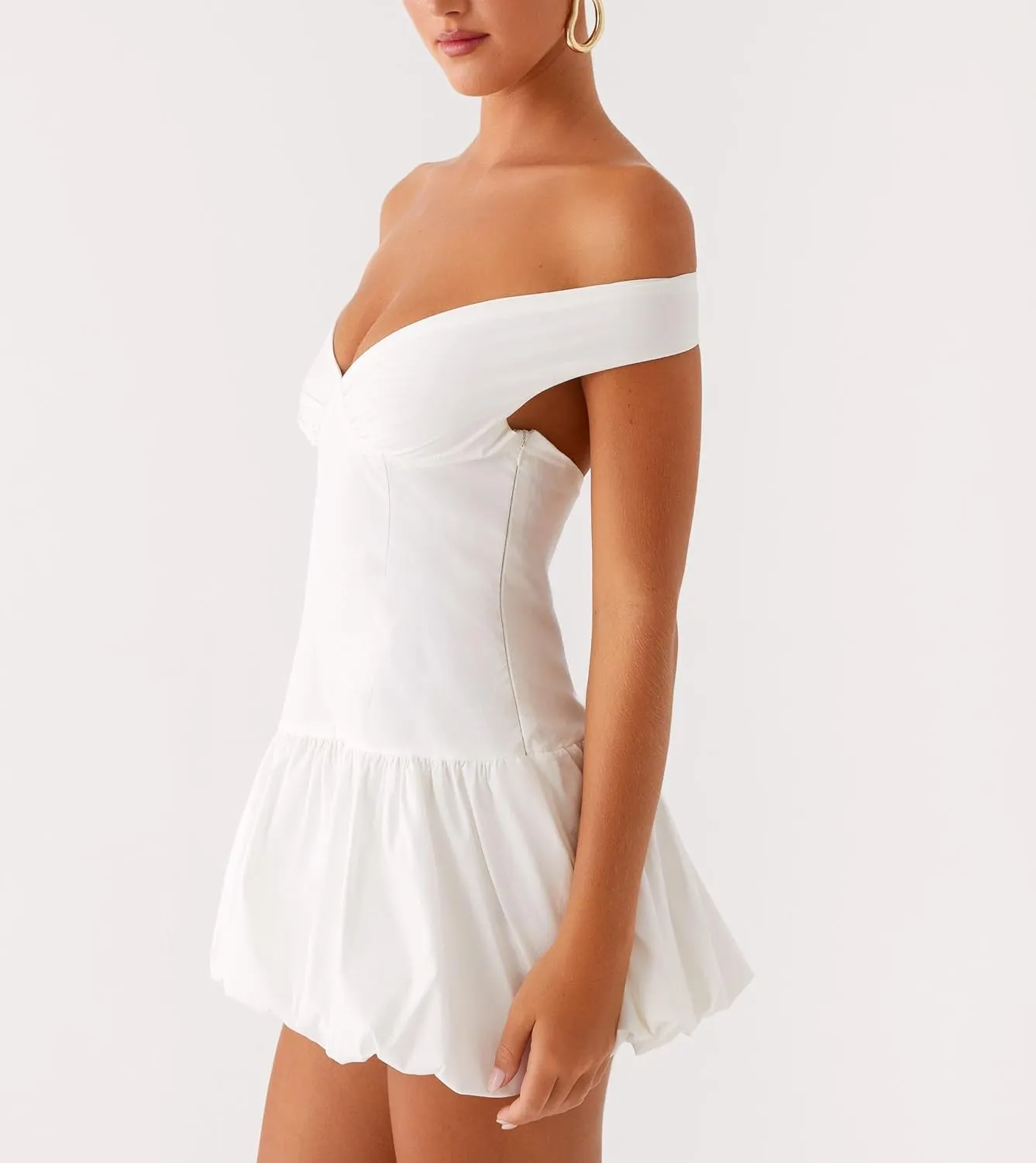 LILTWIST Formal Strapless Graduation Mini Dress Bodycon Ruffle Party Tube Dress Elegant Backless Homecoming Dresses for Women