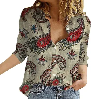 Linen Outfits Women White Linen Shirt Women Down Blouses Tops Long Sleeve Shirt for with Front Pocket Tops Long Sleeve