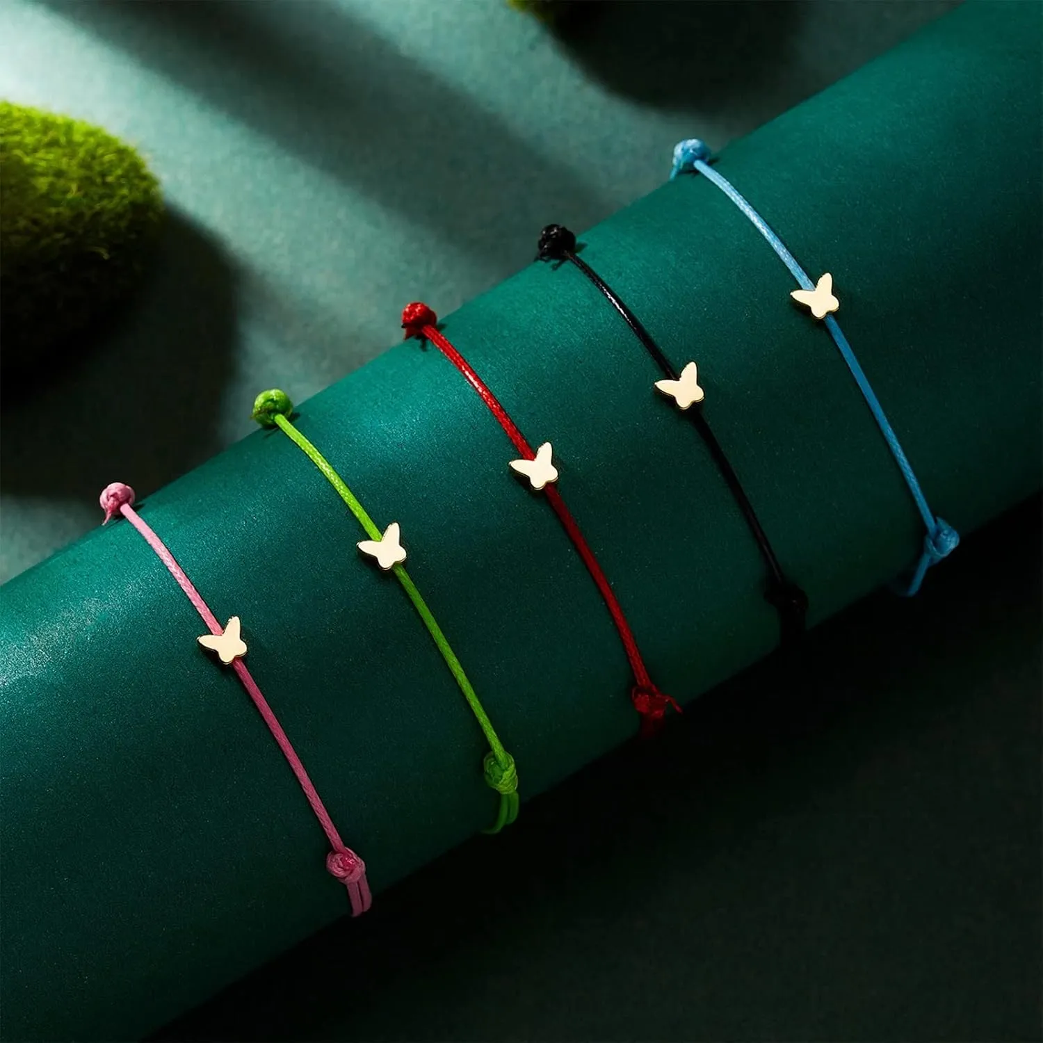 Link Paperclip Bracelets for Women Girl Simplicity Charm Bracelets for Women Gold Love Star Wish Blessing Card Woven Bracelet Friendship Bracelets Fashion Jewelry Bracelets- Men Bangle (A, One Size)